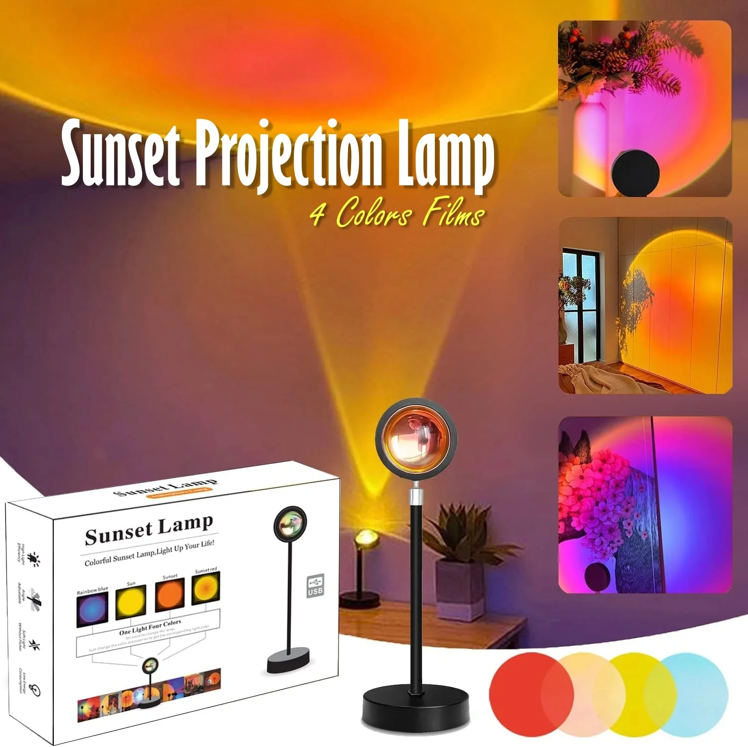Ambient Sunset Projector Lamp (Rainbow Spot Lamp)